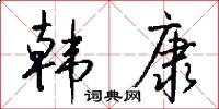 韩康怎么写好看