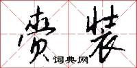 赍装怎么写好看
