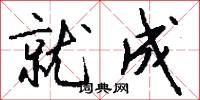 就成怎么写好看