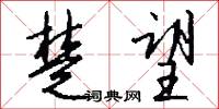 楚望怎么写好看