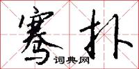 骞扑怎么写好看