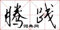 腾践怎么写好看