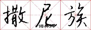 撒尼族怎么写好看