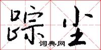 踪尘怎么写好看