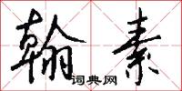 翰素怎么写好看