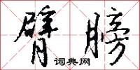 臂膀怎么写好看
