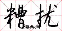 糟扰怎么写好看