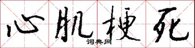 心肌梗死怎么写好看