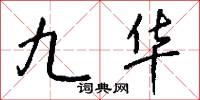 九华怎么写好看
