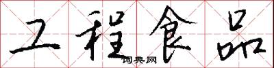 工程食品怎么写好看