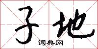 子地怎么写好看