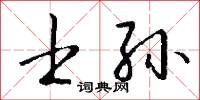 士孙怎么写好看
