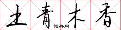 土青木香怎么写好看