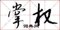掌权怎么写好看