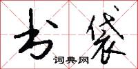 书袋怎么写好看