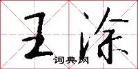 王涂怎么写好看