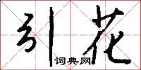 引花怎么写好看