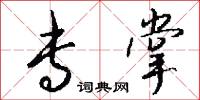 专掌怎么写好看