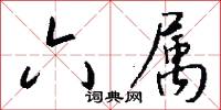六属怎么写好看