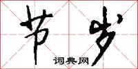 节岁怎么写好看