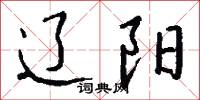 辽阳怎么写好看
