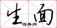 生面怎么写好看