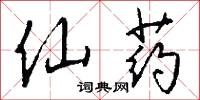 仙药怎么写好看