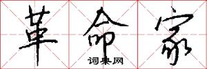 革命家怎么写好看