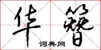 华簪怎么写好看