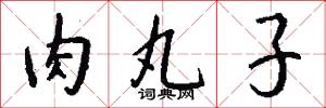 肉丸子怎么写好看