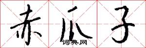 赤爪子怎么写好看