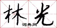 林光怎么写好看