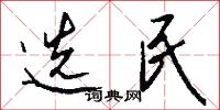选民怎么写好看
