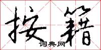 桉籍怎么写好看