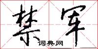 禁军怎么写好看