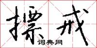 摽戒怎么写好看