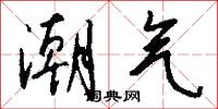 潮气怎么写好看