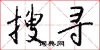 搜寻怎么写好看