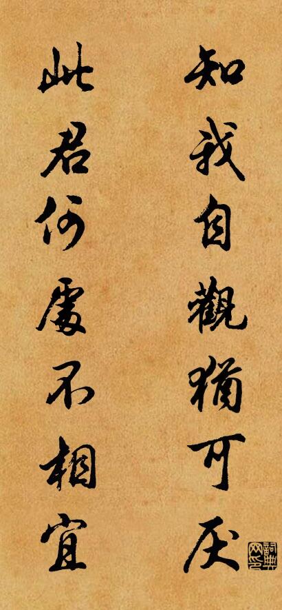 知我自观犹可厌； 此君何处不相宜。对联书法作品欣赏