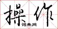 操作怎么写好看