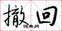 撤回怎么写好看