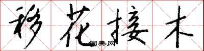 移花接木怎么写好看