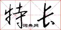 特长怎么写好看
