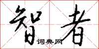 智者怎么写好看