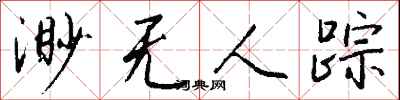 渺无人踪怎么写好看