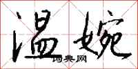 温婉怎么写好看