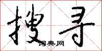 搜寻怎么写好看