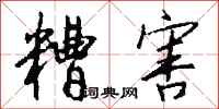 糟害怎么写好看