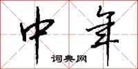 中年怎么写好看