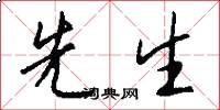 先生怎么写好看